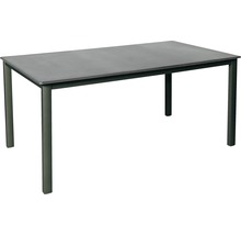 Rechteckiger Gartentisch mit Metallgestell