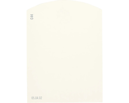 Farbmusterkarte Farbtonkarte C44 Off-White Farbwelt orange 9,5x7 cm