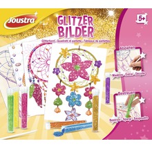 Joustra Glitzerbilder Set mit Vorlagen, Glitzerstaub und Werkzeug