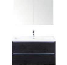 Waschtischkombination mit Waschbecken, Unterschrank und Spiegelschrank