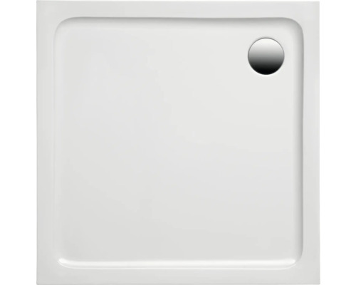 Duschwanne OTTOFOND Mambu 90 x 75 x 3 cm weiß glänzend glatt 872601 Quadratische Duschwanne mit Ablauf