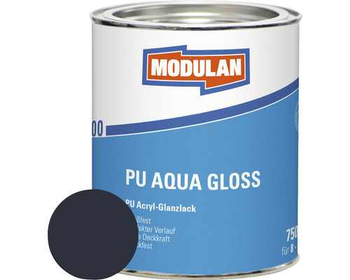 MODULAN 6200 PU Lack Aqua Gloss RAL 7016 anthrazit 750 ml