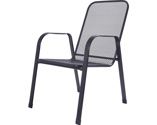 Metall Gartenstuhl mit Armlehnen