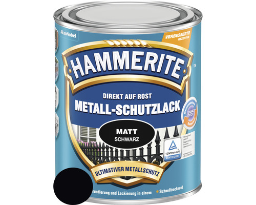 HAMMERITE Metallschutzlack matt Schwarz 250 ml