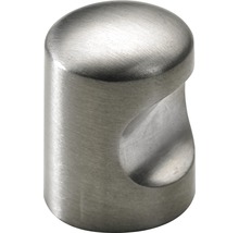 Möbelknopf edelstahlfinish ØxH 15/22 mm