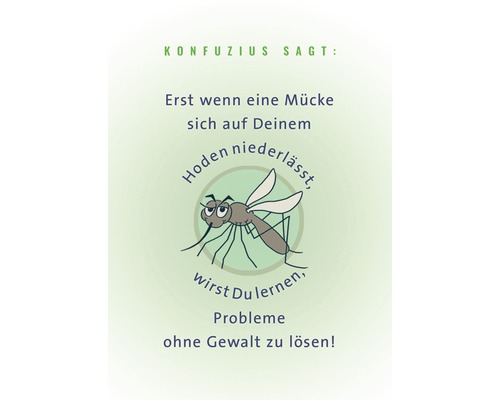 Postkarte Mücke auf deinem Hoden niederlässt 10,5x14,8 cm