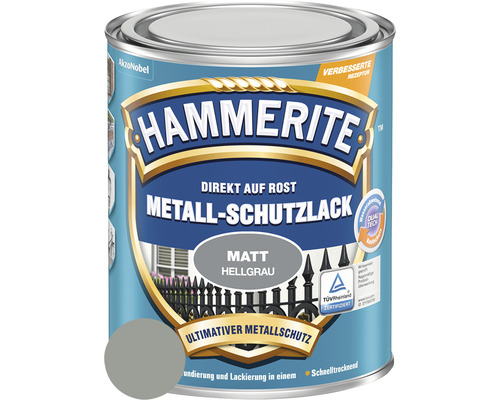 HAMMERITE Metallschutzlack matt Hellgrau 250 ml