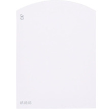 Weißes Blatt Papier mit der Kennzeichnung E37