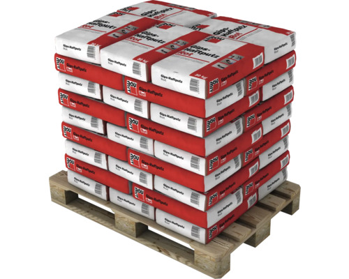 Palette mit Säcken Gips-Haftputz