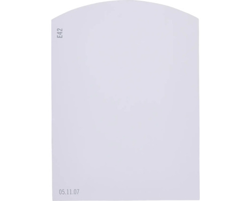 Farbmusterkarte Farbtonkarte E42 Off-White Farbwelt lila 9,5x7 cm