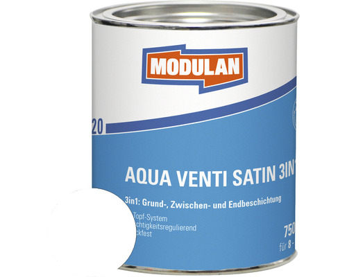 MODULAN 6220 Aqua Venti Lack Satin 3in1 weiß 750 ml