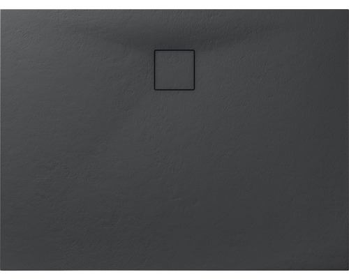 Duschwanne aus Stein mit quadratischem Abfluss