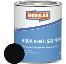 Modulan Aqua Venti Satin 3-in-1 paint can with black paint spot