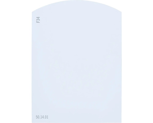Farbmusterkarte Farbtonkarte F34 Off-White Farbwelt blau 9,5x7 cm