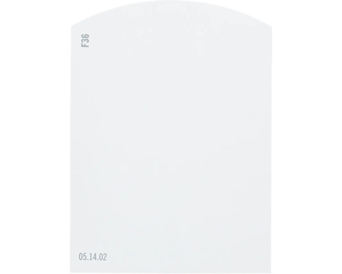 Farbmusterkarte Farbtonkarte F36 Off-White Farbwelt blau 9,5x7 cm
