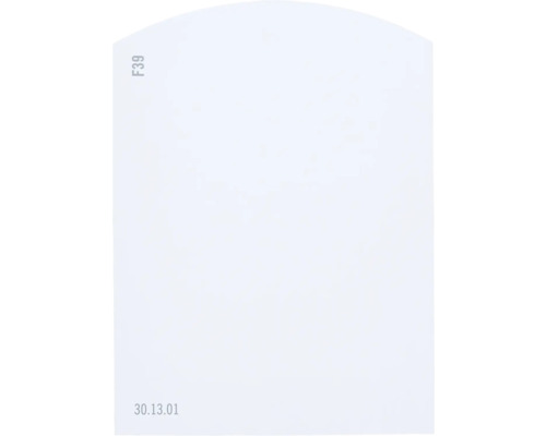 Farbmusterkarte Farbtonkarte F39 Off-White Farbwelt blau 9,5x7 cm