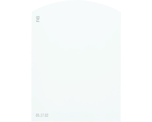 Farbmusterkarte Farbtonkarte F45 Off-White Farbwelt blau 9,5x7 cm