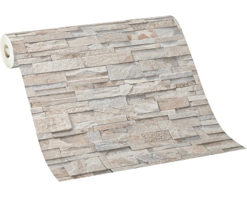 Tapetenrolle mit Steinoptik