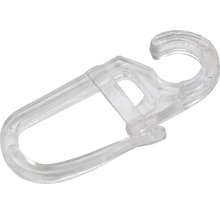 Transparenter Gardinenhaken
