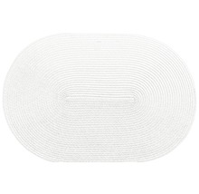 Tischset Woven oval weiß 30 x 45 cm-thumb-0