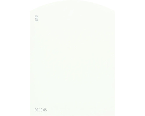 Farbmusterkarte Farbtonkarte G40 Off-White Farbwelt grün 9,5x7 cm