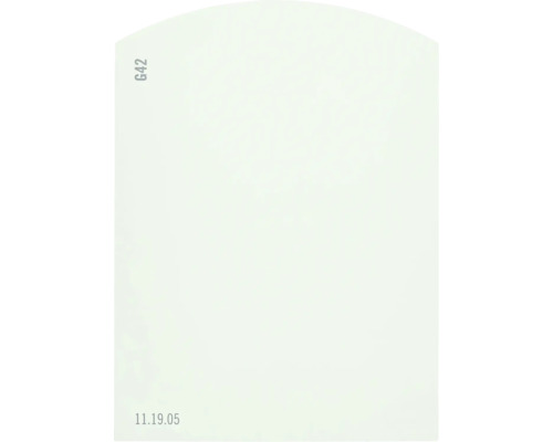 Farbmusterkarte Farbtonkarte G42 Off-White Farbwelt grün 9,5x7 cm