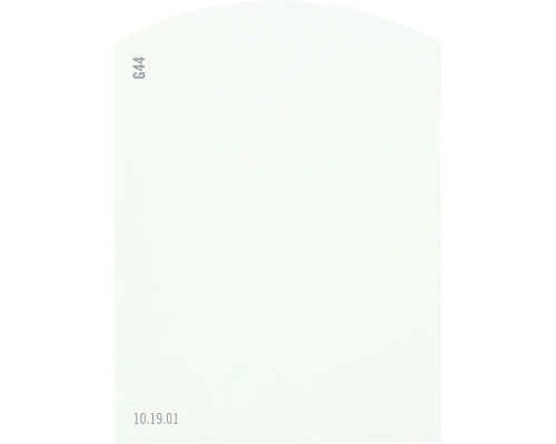 Farbmusterkarte Farbtonkarte G44 Off-White Farbwelt grün 9,5x7 cm