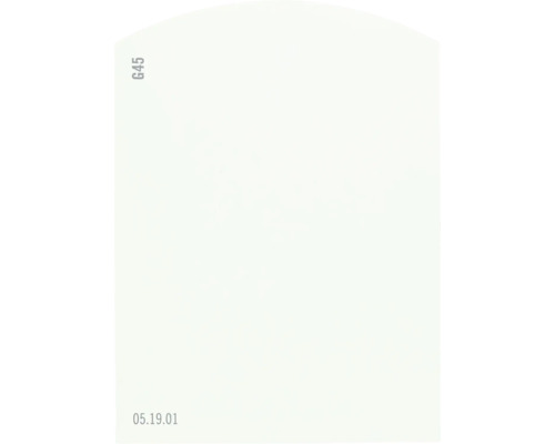 Farbmusterkarte Farbtonkarte G45 Off-White Farbwelt grün 9,5x7 cm