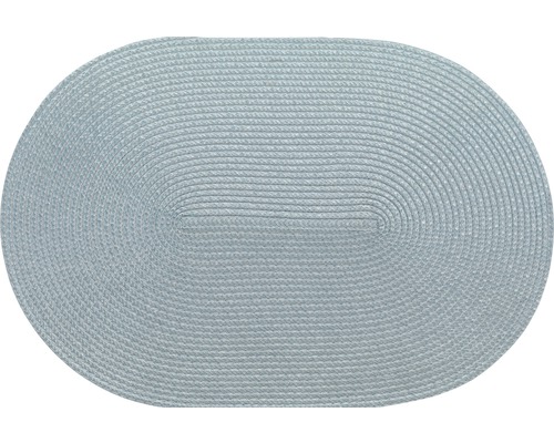 Tischset Woven oval blau 30 x 45 cm