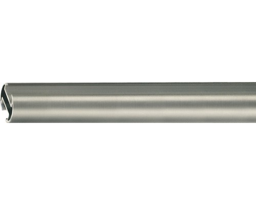 Gardinenstange mit Innenlauf II Rivoli edelstahl-optik 160 cm Ø 20 mm Aluminiumprofil