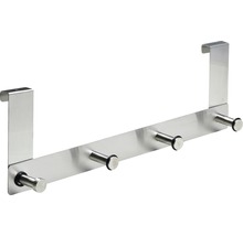 Türgarderobe 4 Haken rund edelstahl/matt BxLxH 400/60/135 mm Auflagefläche 16 mm