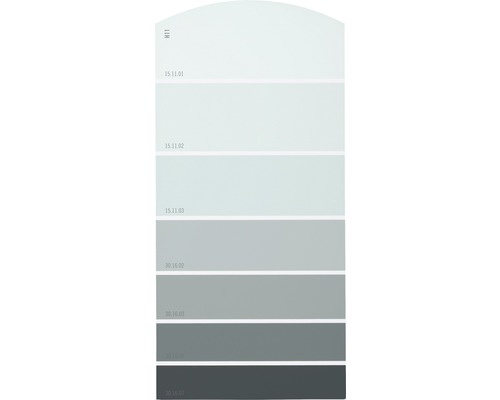 Farbmusterkarte Farbtonkarte H11 Farbwelt grau 21x10 cm