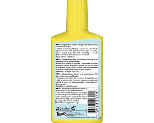 Tetra PhosphateMinus zur Reduzierung von Phosphatwerten in Aquarien, 250 Milliliter