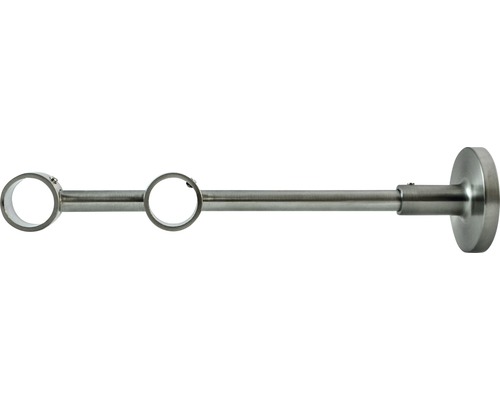 Wandträger wire 2-läufig für Rivoli edelstahl-optik Ø 20 mm 20 cm lang
