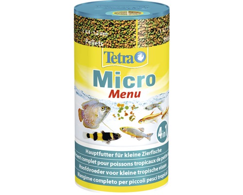 Hauptfutter Tetra Micro Menu 100 ml Tetra Micro Menu Hauptfutter für kleine Zierfische