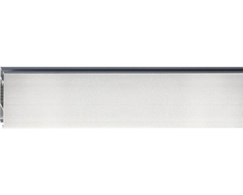 Gardinenstange mit Innenlauf II Kopenhagen edelstahl-optik 210 cm 32x11 mm Gardinenstange mit Innenlauf II Kopenhagen edelstahl-optik 210 cm 32x11 mm