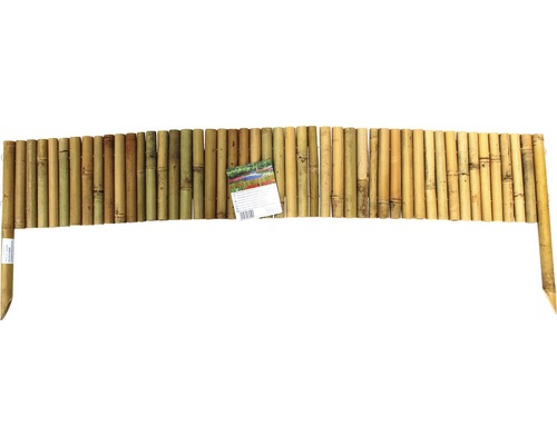 Beetabgrenzung aus Bambus 120x20 cm natur