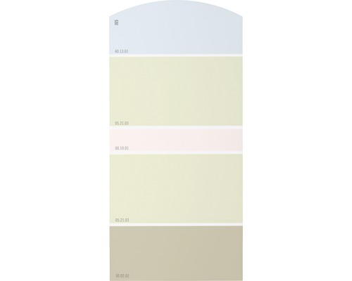 Farbmusterkarte Farbtonkarte J05 Farben für Körper, Geist & Seele - wohltuend & heilend 21x10 cm