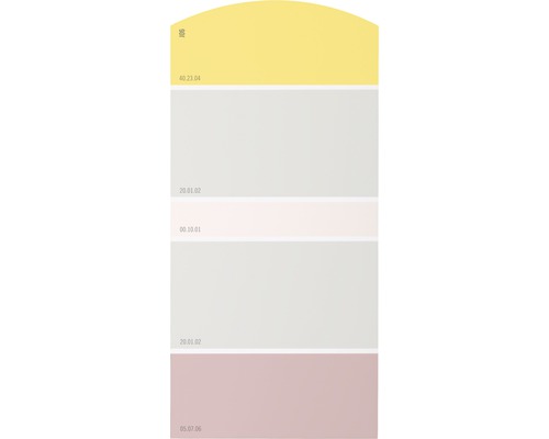 Farbmusterkarte Farbtonkarte J06 Farben für Körper, Geist & Seele - wohltuend & heilend 21x10 cm