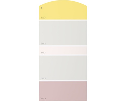 Farbmusterkarte Farbtonkarte J06 Farben für Körper, Geist & Seele - wohltuend & heilend 21x10 cm Farbmusterkarte Farbtonkarte J06 Farben für Körper, Geist & Seele - wohltuend & heilend 21x10 cm