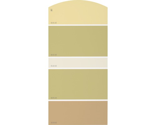 Farbmusterkarte Farbtonkarte J07 Farben für Körper, Geist & Seele - behaglich & entspannend 21x10 cm
