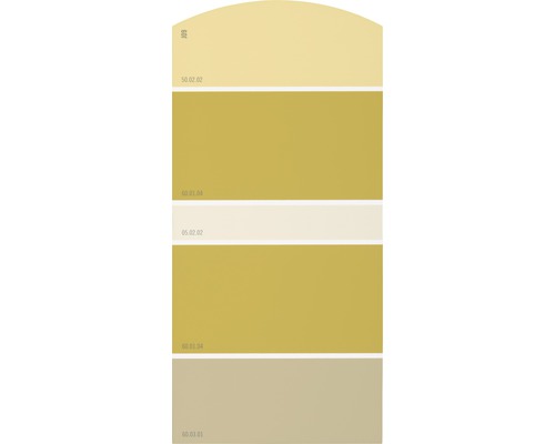 Farbmusterkarte Farbtonkarte J09 Farben für Körper, Geist & Seele - behaglich & entspannend 21x10 cm