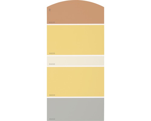 Farbmusterkarte Farbtonkarte J10 Farben für Körper, Geist & Seele - behaglich & entspannend 21x10 cm