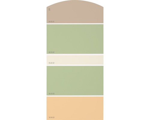 Farbmusterkarte Farbtonkarte J11 Farben für Körper, Geist & Seele - behaglich & entspannend 21x10 cm
