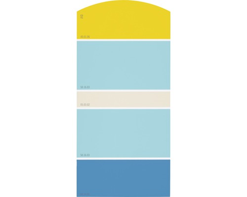 Farbmusterkarte Farbtonkarte J13 Farben für Körper, Geist & Seele - anregend & aufbauend 21x10 cm