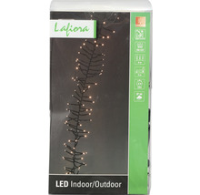 Lafiora LED Lichterzweig für den Innen- und Außenbereich, mit 200 LEDs, 8 Meter Zuleitung, 5 Meter beleuchtete Länge, 6 Stunden Timer und Schutzart IP44