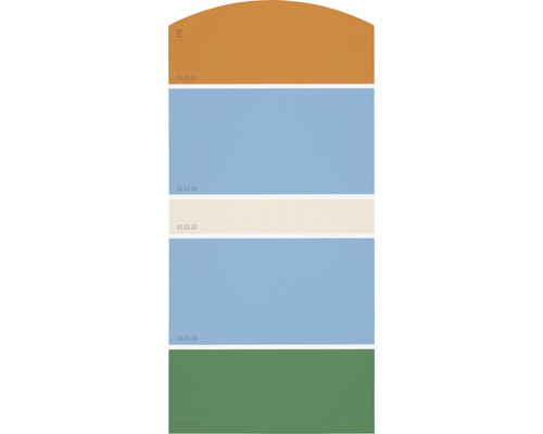 Farbmusterkarte Farbtonkarte J15 Farben für Körper, Geist & Seele - anregend & aufbauend 21x10 cm