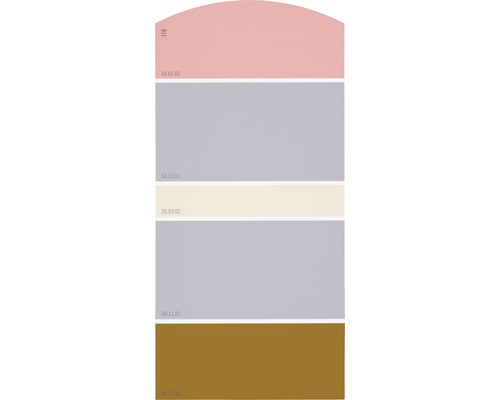 Farbmusterkarte Farbtonkarte J16 Farben für Körper, Geist & Seele - anregend & aufbauend 21x10 cm