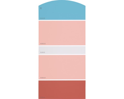 Farbmusterkarte Farbtonkarte J22 Farben für Körper, Geist & Seele - stimmungsvoll & aktivierend 21x10 cm