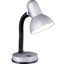 Bürolampe 1-flammig H 310 mm Basic silber-thumb-1